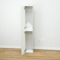10x63x11-inch Grey Linen Tower Cabinet
