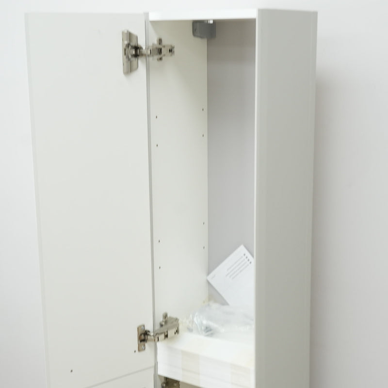 10x63x11-inch Grey Linen Tower Cabinet