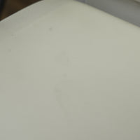 White Gladiator Patio Chair with Faux Leather Upholstery