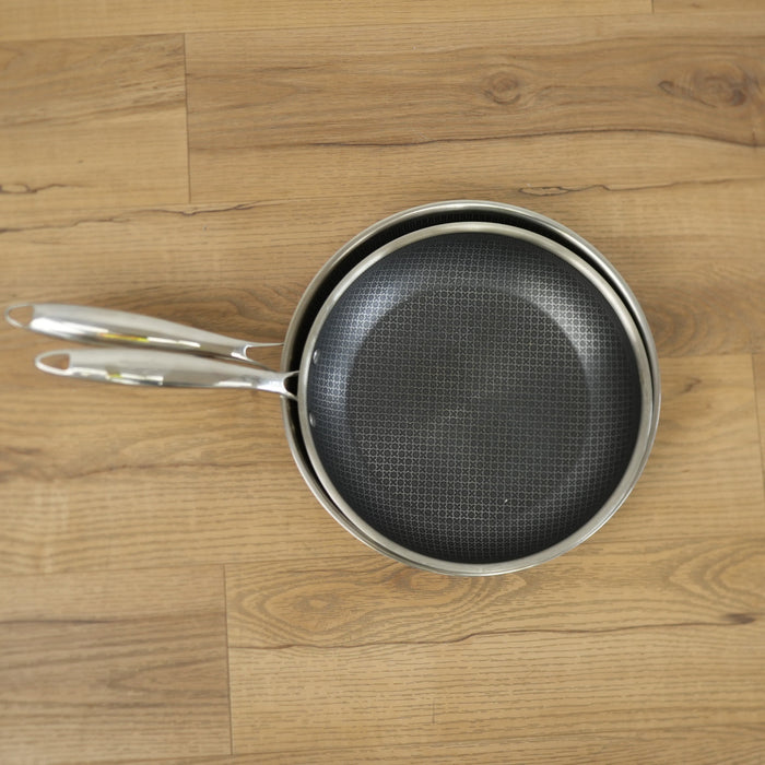 11.75-Inch Stainless Steel Frying Pans, Set of 2