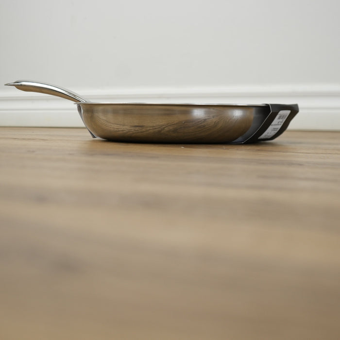 13 Inch-Skillet, Tri Ply Stainless Steel