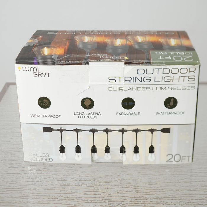 LumiBryt Outdoor Cafe String Lights