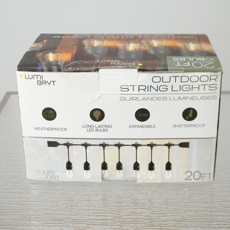 LumiBryt Outdoor Cafe String Lights