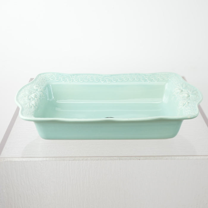 Mixcer Green Stoneware Baking-Serving Dish