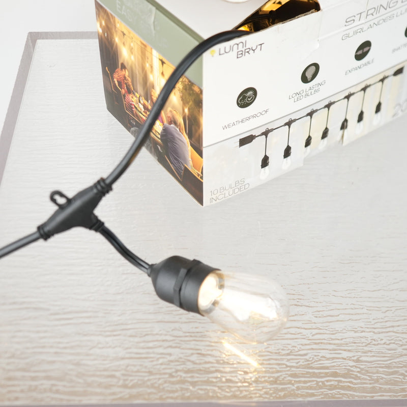 LumiBryt Outdoor Cafe String Lights