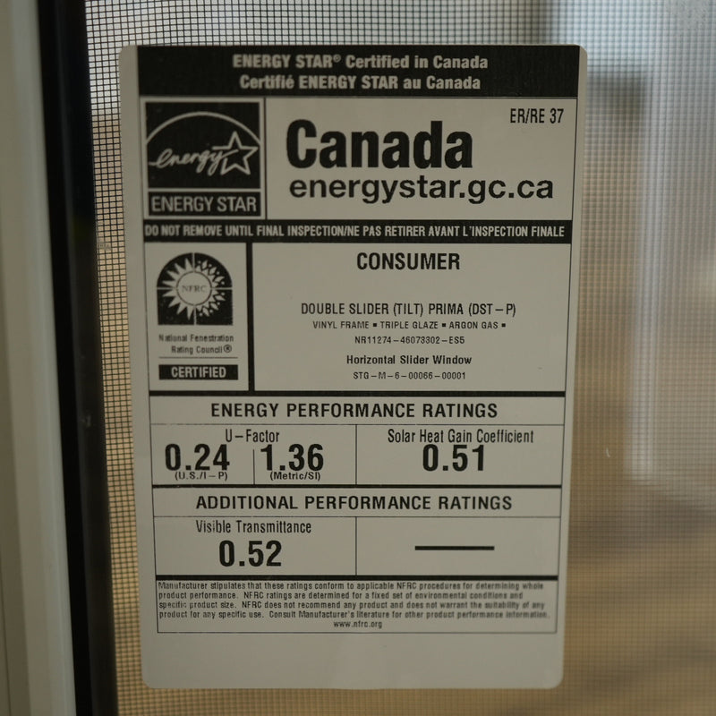 29x22-Inch Dual Slider Window