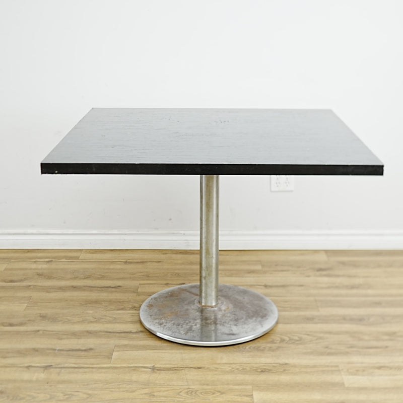 36x30x30-In Compact Laminate Dining Table with Metal Base – Commercial