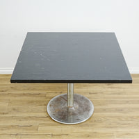 36x30x30-In Compact Laminate Dining Table with Metal Base – Commercial