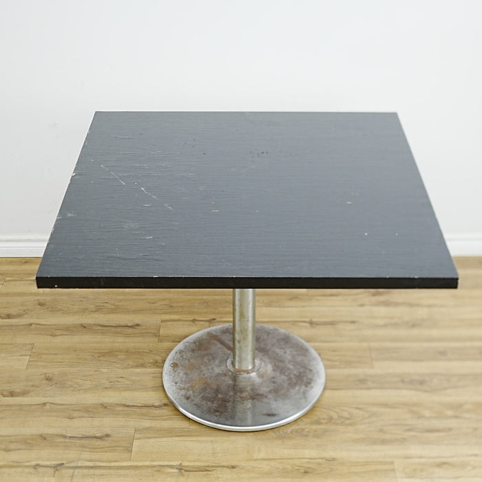36x30x30-In Compact Laminate Dining Table with Metal Base – Commercial