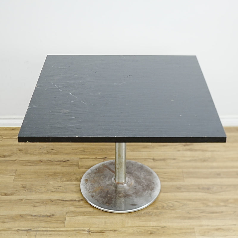 36x30x30-In Compact Laminate Dining Table with Metal Base – Commercial