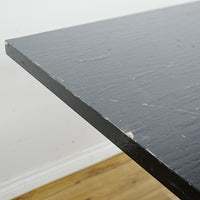36x30x30-In Compact Laminate Dining Table with Metal Base – Commercial