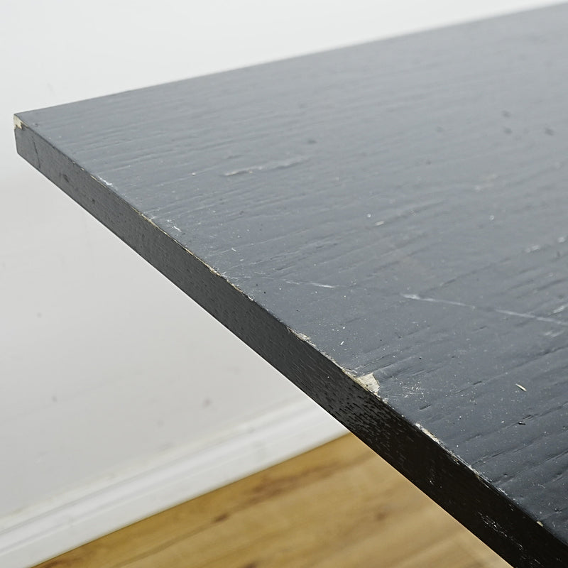 36x30x30-In Compact Laminate Dining Table with Metal Base – Commercial