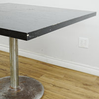 36x30x30-In Compact Laminate Dining Table with Metal Base – Commercial