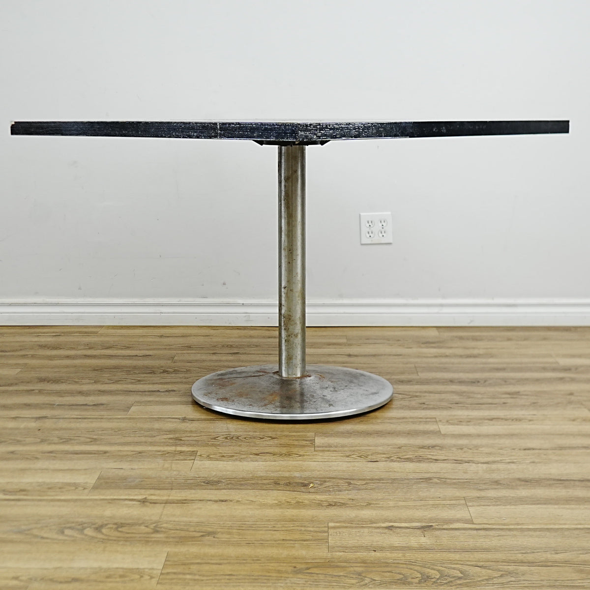 36x30x30-In Compact Laminate Dining Table with Metal Base – Commercial