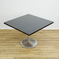 36x30x30-In Compact Laminate Dining Table with Metal Base – Commercial