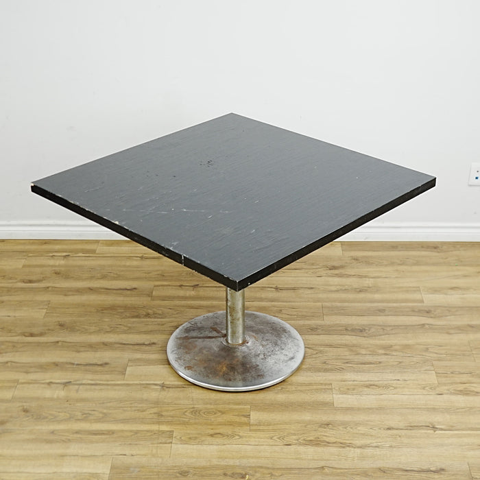 36x30x30-In Compact Laminate Dining Table with Metal Base – Commercial