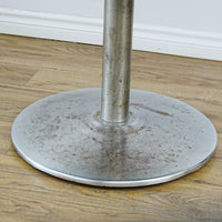 42-In Round Laminate Dining Table with Metal Base – Commercial