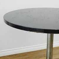 42-In Round Laminate Dining Table with Metal Base – Commercial