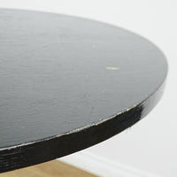42-In Round Laminate Dining Table with Metal Base – Commercial