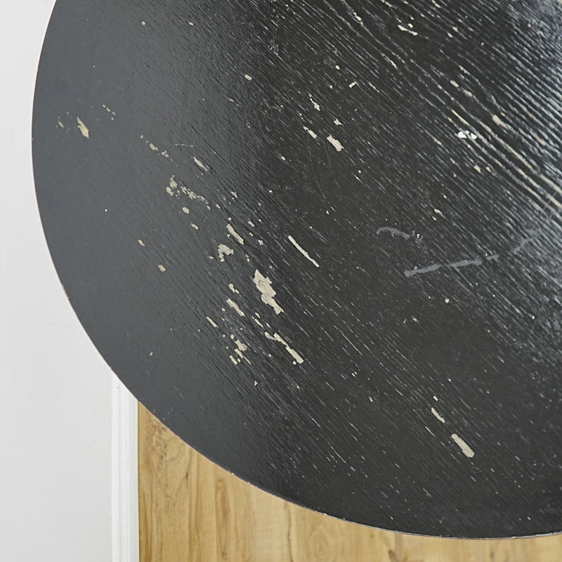 42-In Round Laminate Dining Table with Metal Base – Commercial