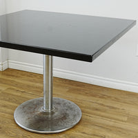 42x42x30-In Square Laminate Dining Table with Metal Base – Commercial