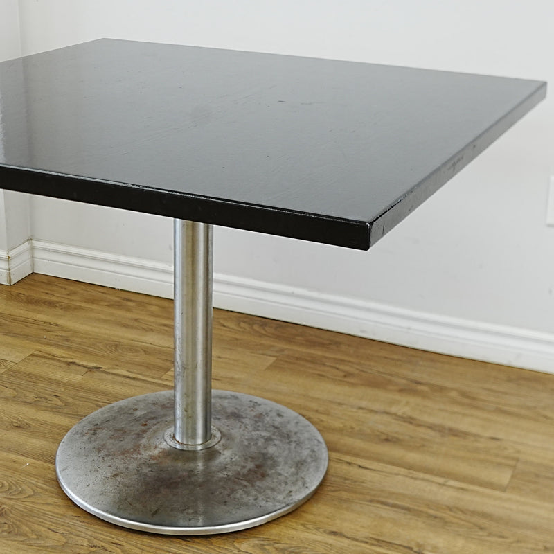 42x42x30-In Square Laminate Dining Table with Metal Base – Commercial