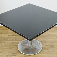 42x42x30-In Square Laminate Dining Table with Metal Base – Commercial