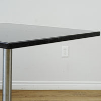 42x42x30-In Square Laminate Dining Table with Metal Base – Commercial
