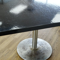 42x42x30-In Square Laminate Dining Table with Metal Base – Commercial