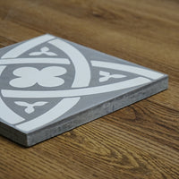 8x8-Inch EOP 10 Cement Tile, Knot Motif – 13 pcs box covers 5.78 sq ft