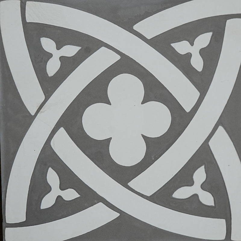 8x8-Inch EOP 10 Cement Tile, Knot Motif – 13 pcs box covers 5.78 sq ft