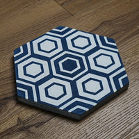 8x8-Inch HEX 11 Cement Tile, Hexagonal Motif – 13 pcs box covers 5.78 sq ft