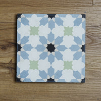 8x8-Inch Moorish Cement Tile, Star Motif – 13 pcs box covers 5.78 sq ft