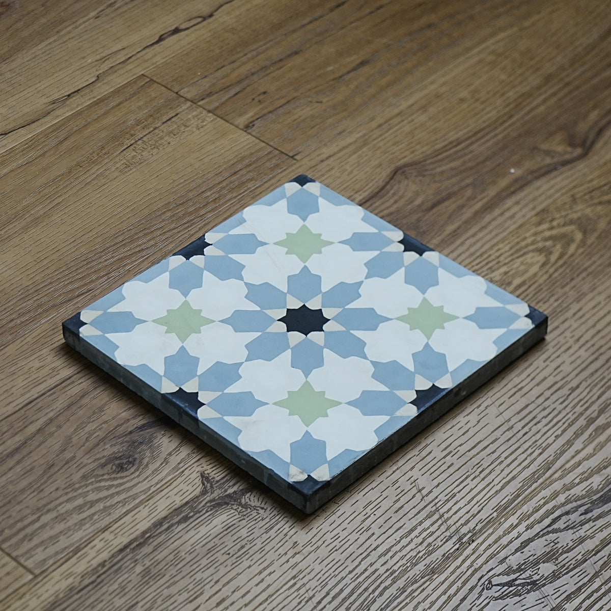8x8-Inch Moorish Cement Tile, Star Motif – 13 pcs box covers 5.78 sq ft