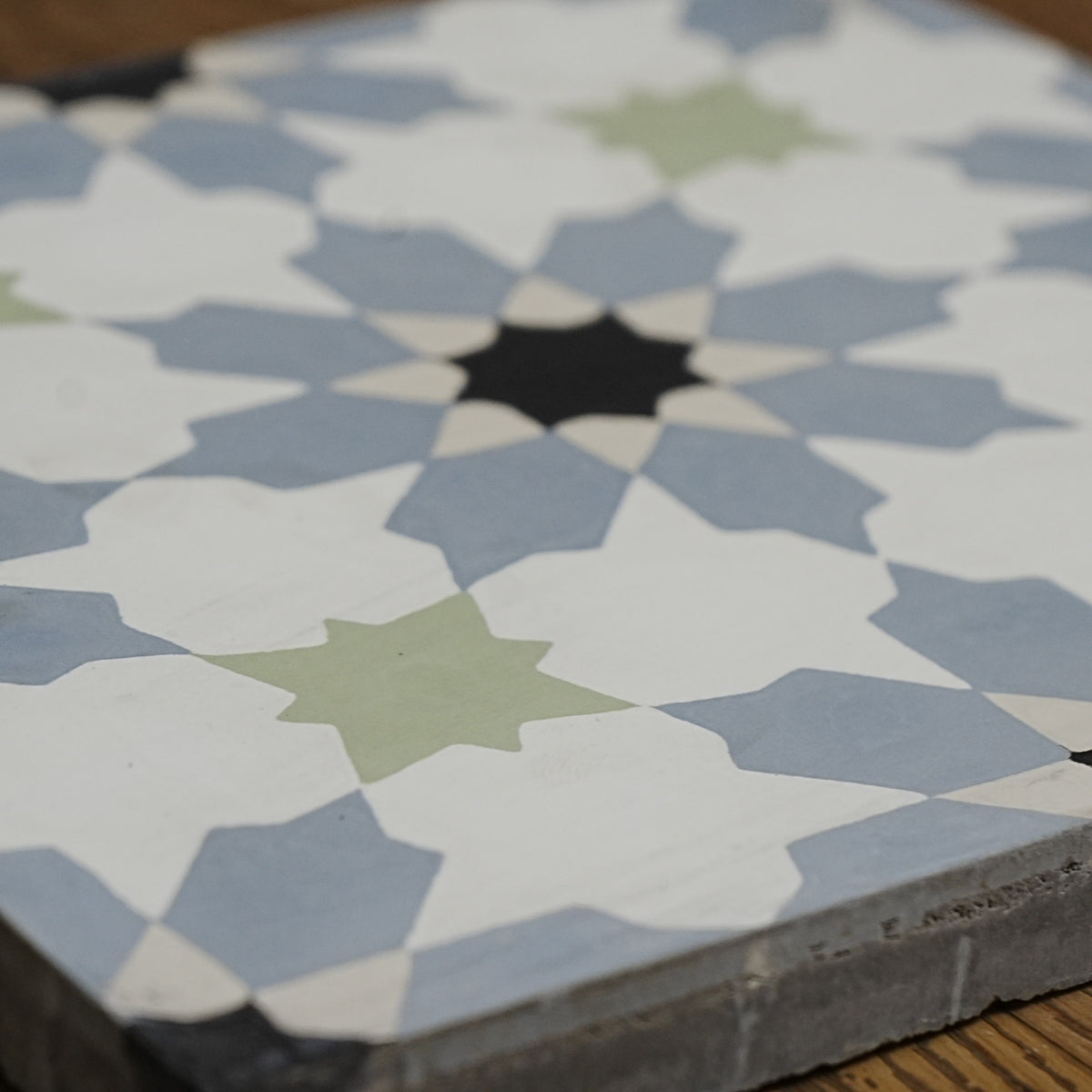 8x8-Inch Moorish Cement Tile, Star Motif – 13 pcs box covers 5.78 sq ft