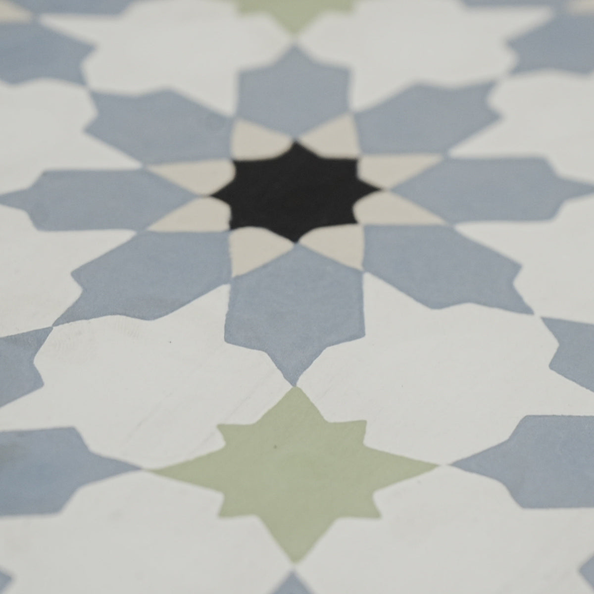 8x8-Inch Moorish Cement Tile, Star Motif – 13 pcs box covers 5.78 sq ft
