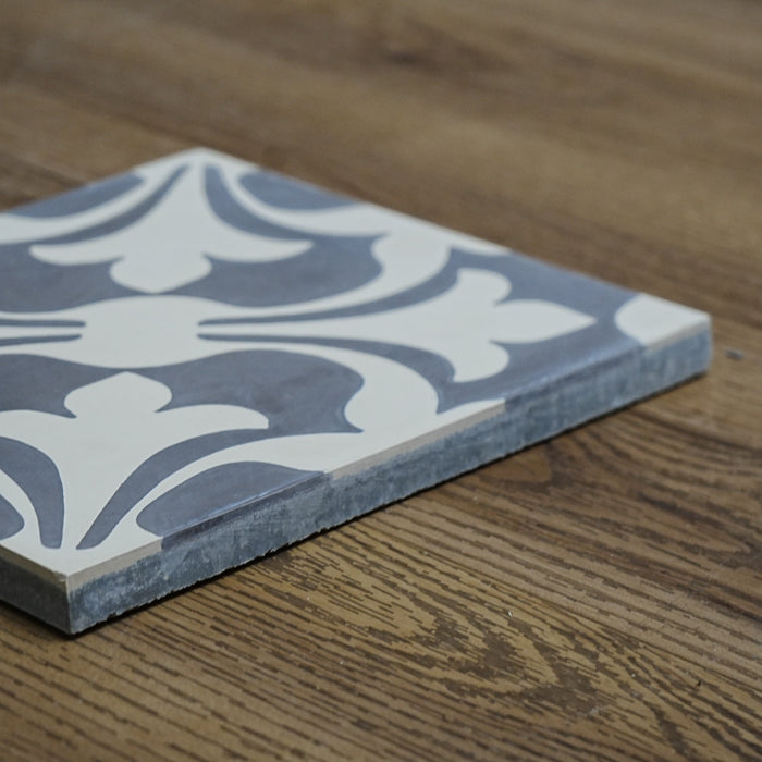 8x8-Inch A201 Cement Tile, Warm Floral Motif – 13 pcs box covers 5.78 sq ft
