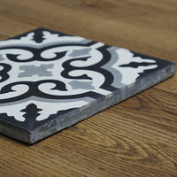 8x8-Inch Betty Cement Tile , Dark Floral Motif – 13 pcs box covers 5.78 sq ft