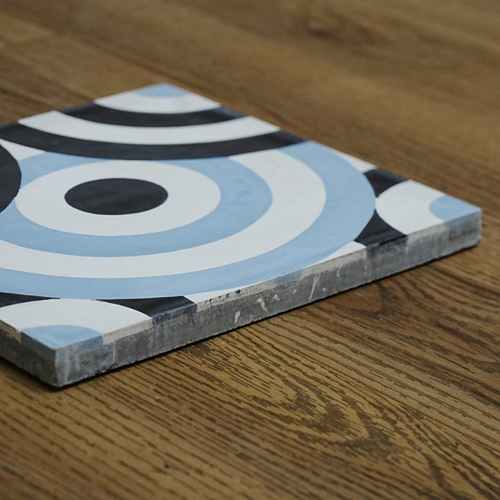 8x8-Inch NT3-E202 Cement Tile, Circular Motif – 13 pcs box covers 5.78 sq ft