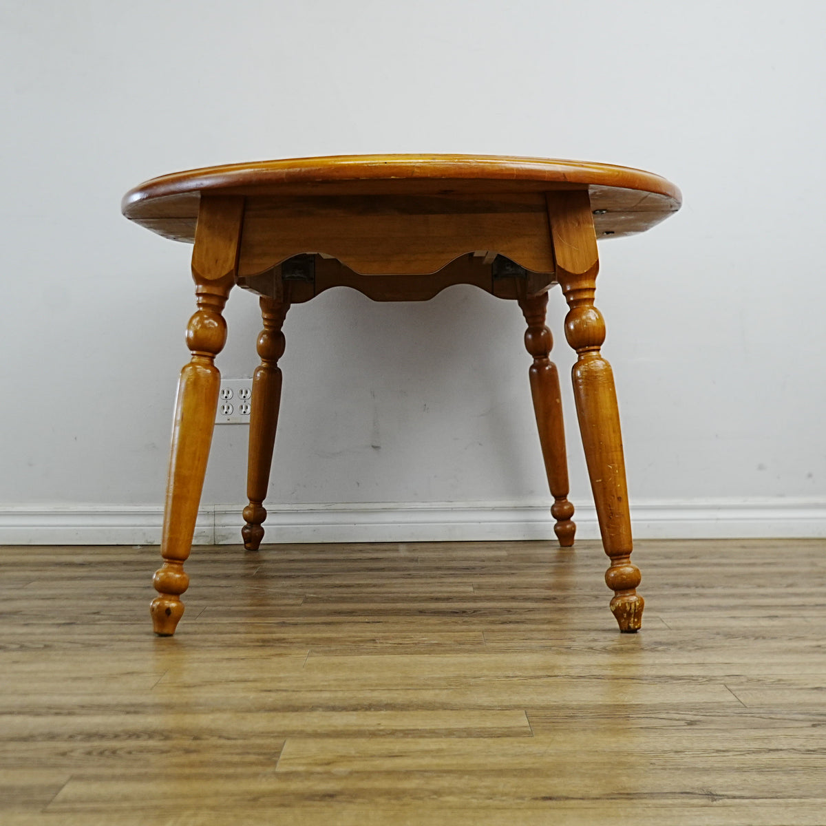 40x36x30-Inch Wooden Dining Table Plus 17.5 Extension Leaf