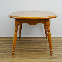 40x36x30-Inch Wooden Dining Table Plus 17.5 Extension Leaf