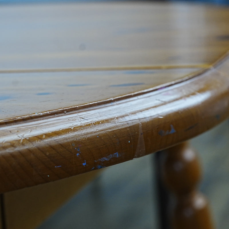 40x36x30-Inch Wooden Dining Table Plus 17.5 Extension Leaf