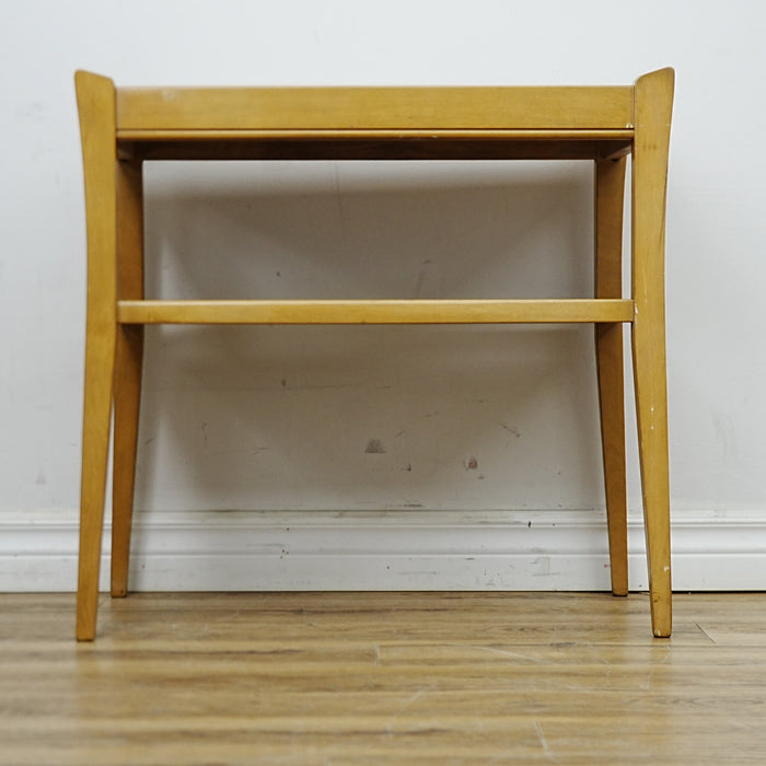 25x15x24-Inch Compact Glass-Top Side Table – Lower Shelf