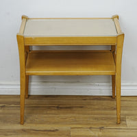 25x15x24-Inch Compact Glass-Top Side Table – Lower Shelf