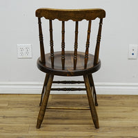 18x32-Inch Spindle-Back Chair in Cinnamon Finish Hardwood