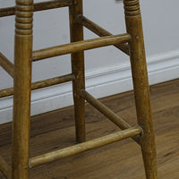 13x25-Inch Counter Height Wood Stool – Round Seat