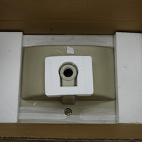 30x18-Inch – White Ceramic Drop‑In Bathroom Sink: 1 Faucet Hole – LJ‑9275