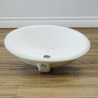 18x15-nch – White Ceramic Drop‑In Bathroom Sink – Gloss Finish