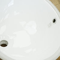 18x15-nch – White Ceramic Drop‑In Bathroom Sink – Gloss Finish