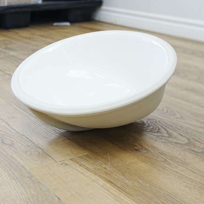 18x15-nch – White Ceramic Drop‑In Bathroom Sink – Gloss Finish